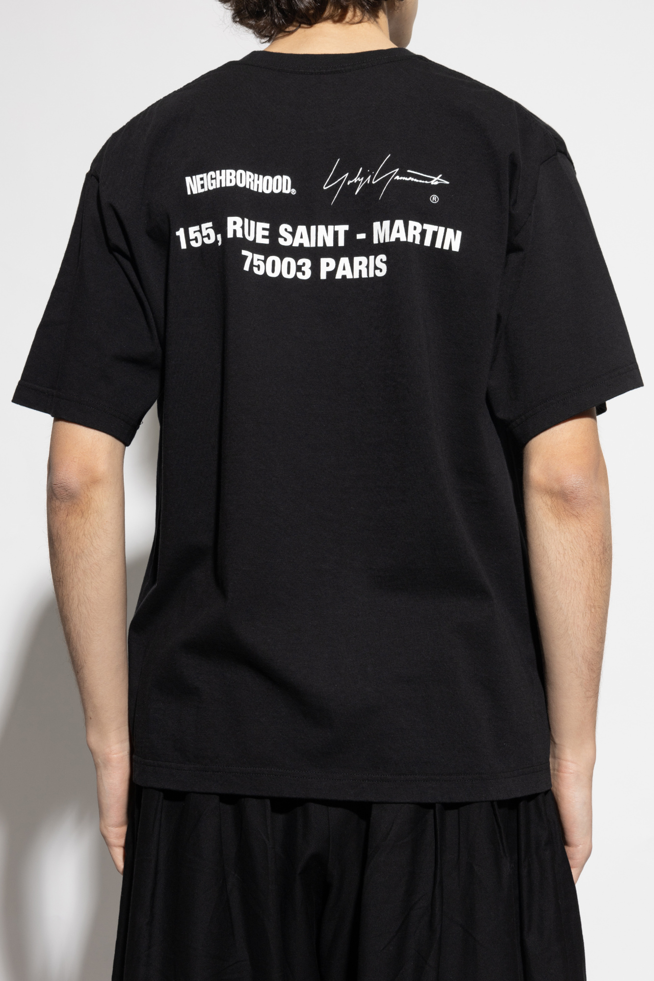 Black T-shirt with print Yohji Yamamoto - Vitkac AS